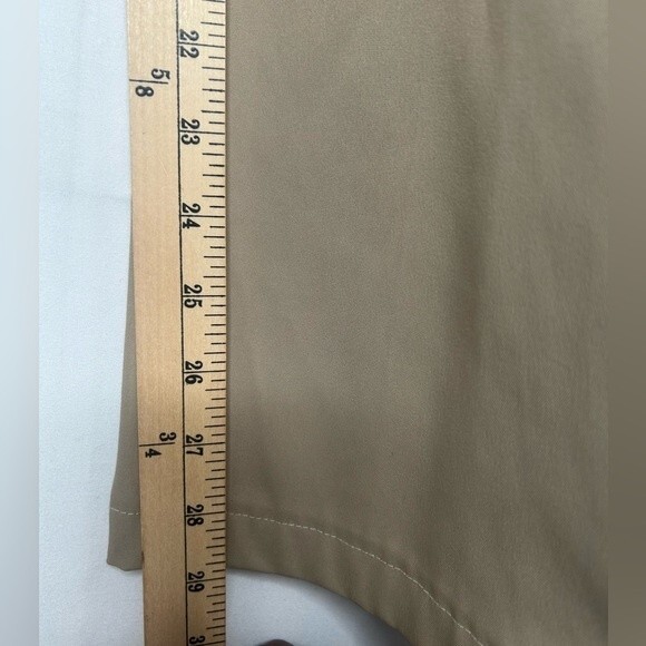 Lands’ End Outfitters Women’s Khaki Tan Beige Solid Straight Leg Stretch Size 8 - Picture 10 of 17